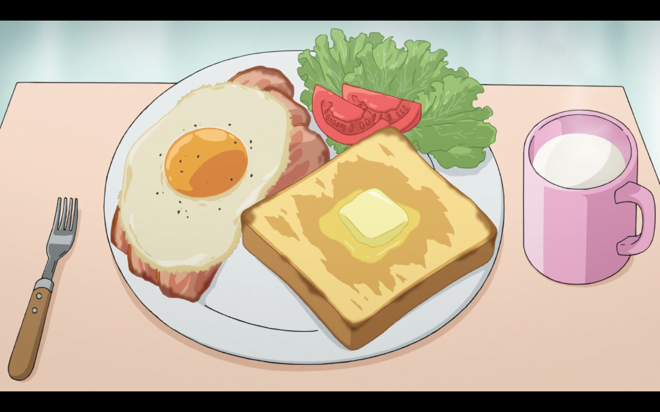 露营料理cosplay更新第四集的二次元煎蛋抚子早餐