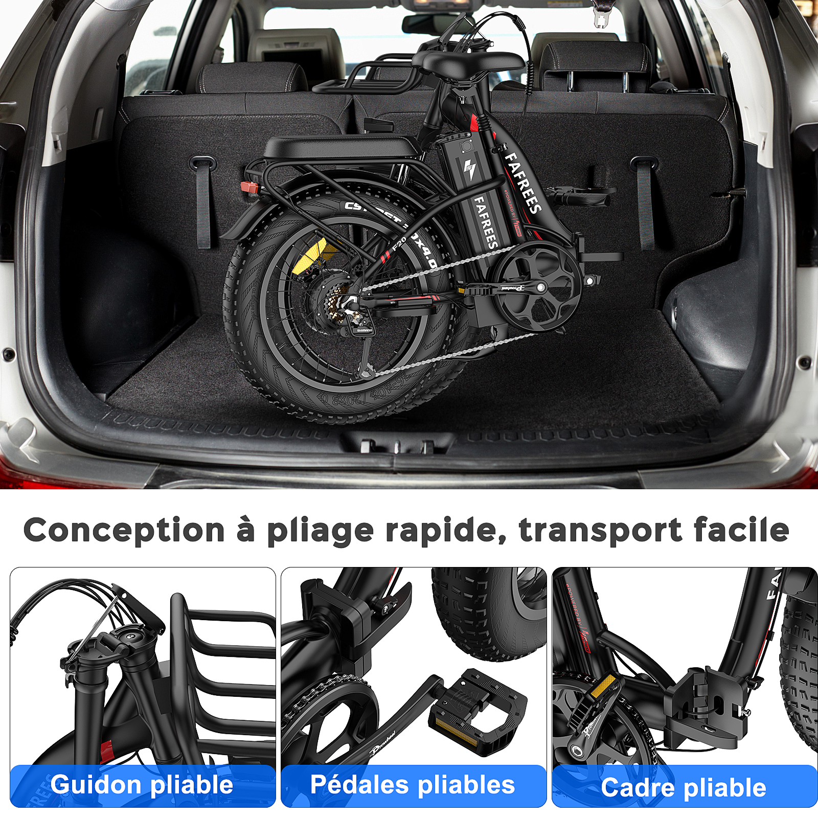 Amortisseur Suntour Mobie A32 29 E-Bike + levier de vitesses à
