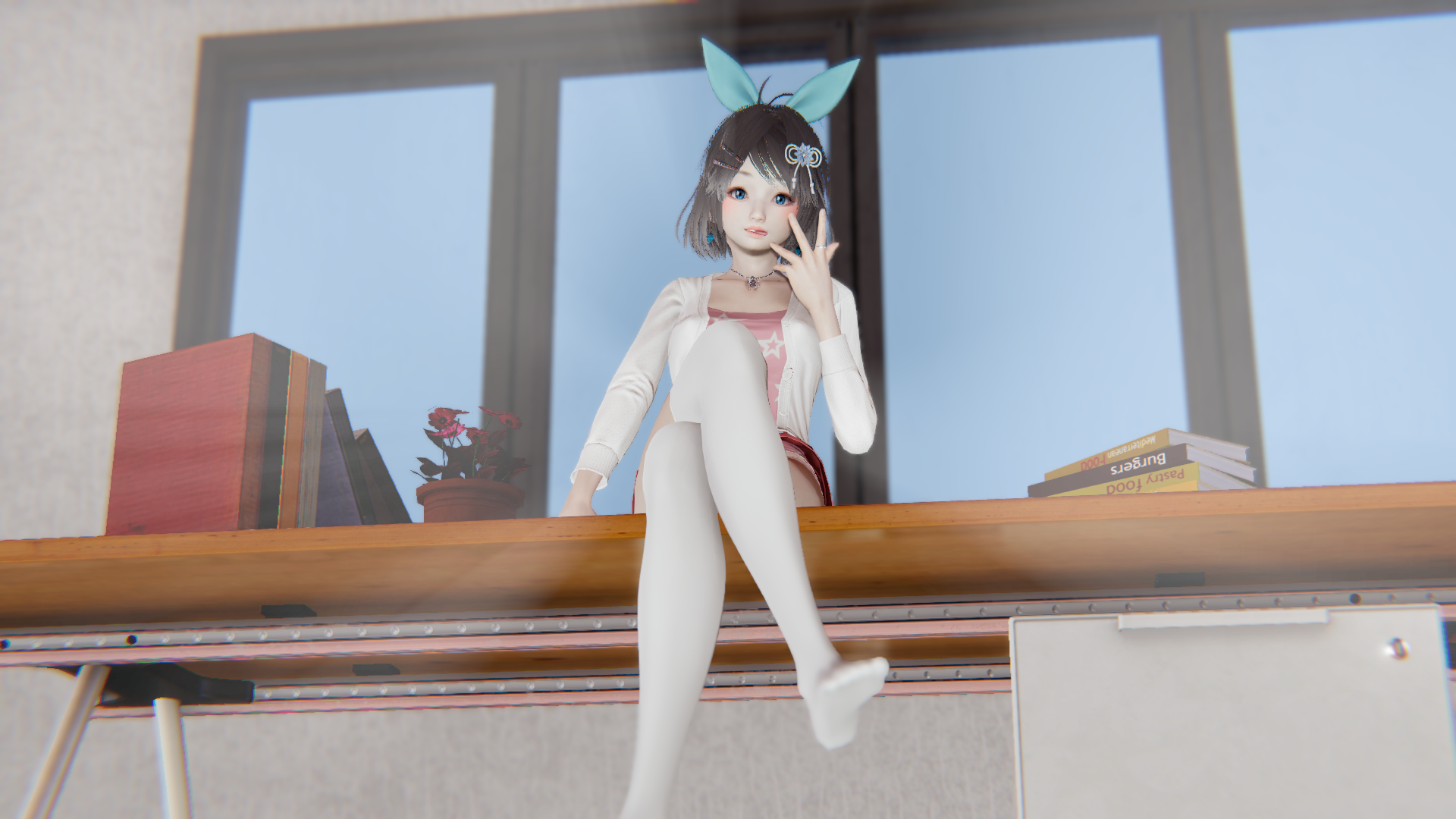 来点二次元画风的少女