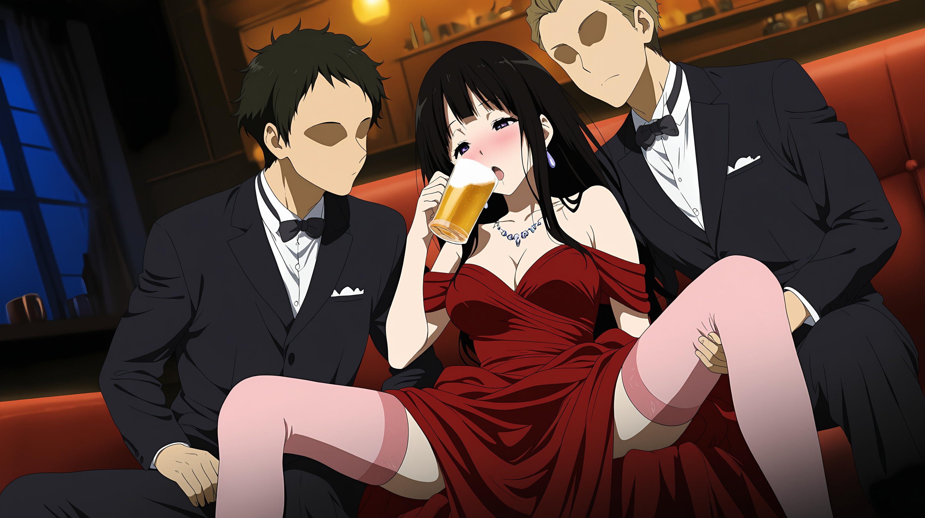 [AI高品质TV番级别连环画28弹][群P重口警告][3K画质]冰果 千反田惠瑠206P[400M多空百度]