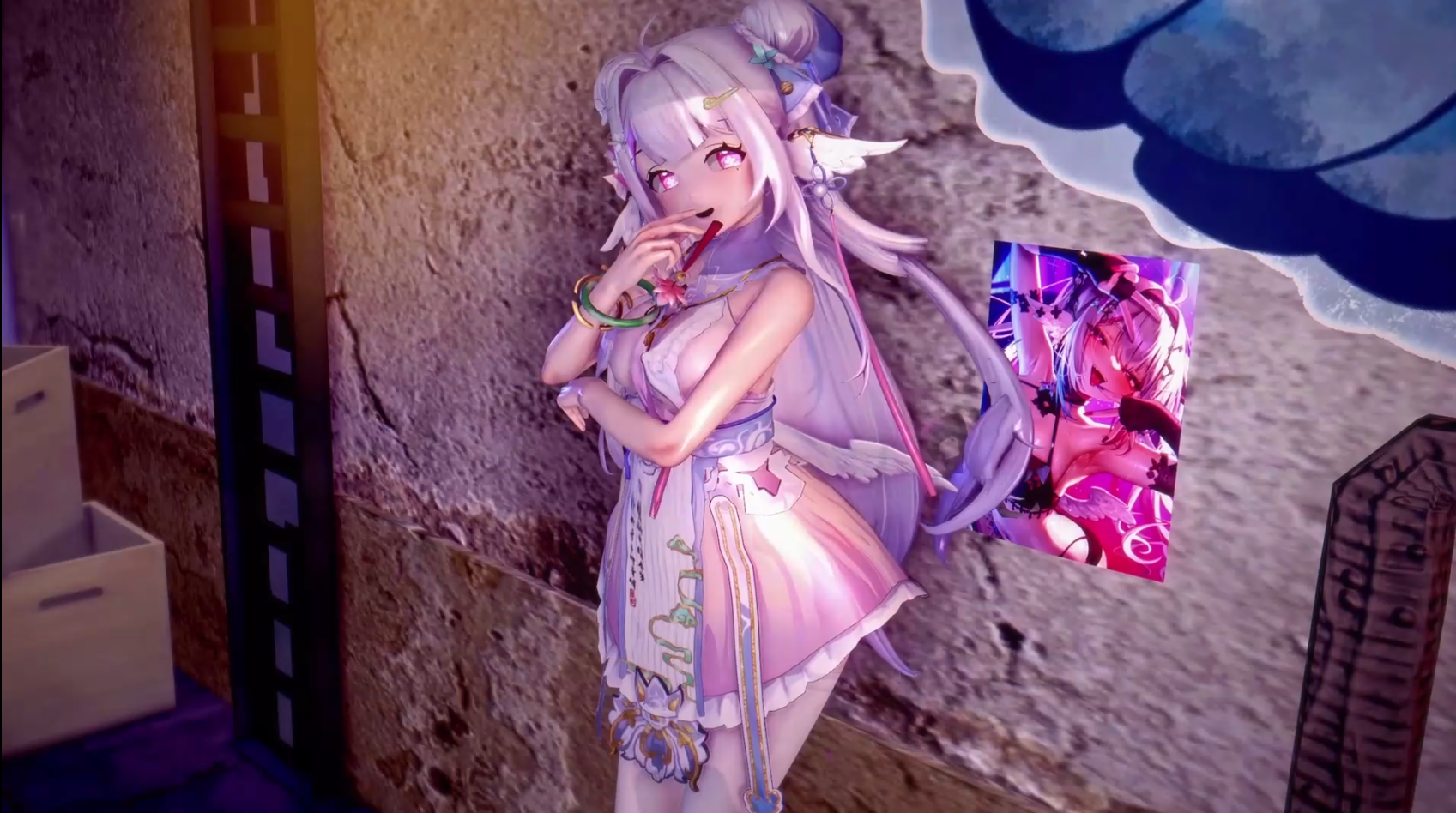 图片[1]-【MMD/中文/步兵】天平キツネ 4月作品：虚拟主播 黎歌和兰音的特别握手会 【300M/CV】-嘤嘤怪之家