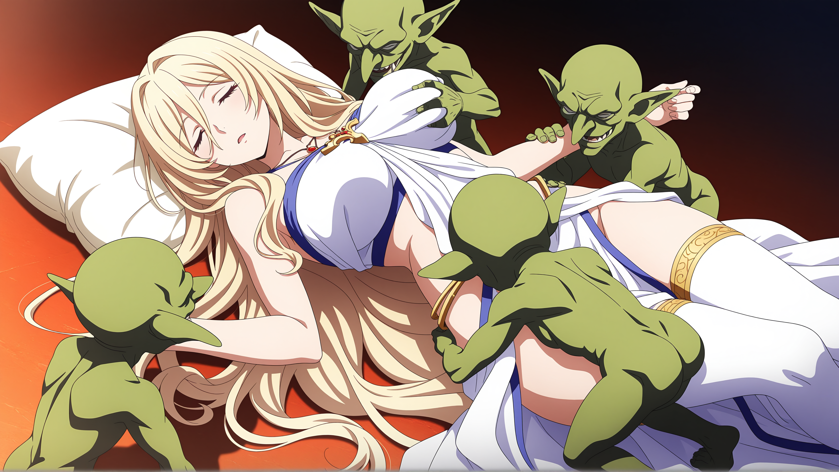 [AI高品质TV番级别连环画118弹][3K画质]哥布林杀手 剑之圣女 睡X篇 97P[400M多空直链百度