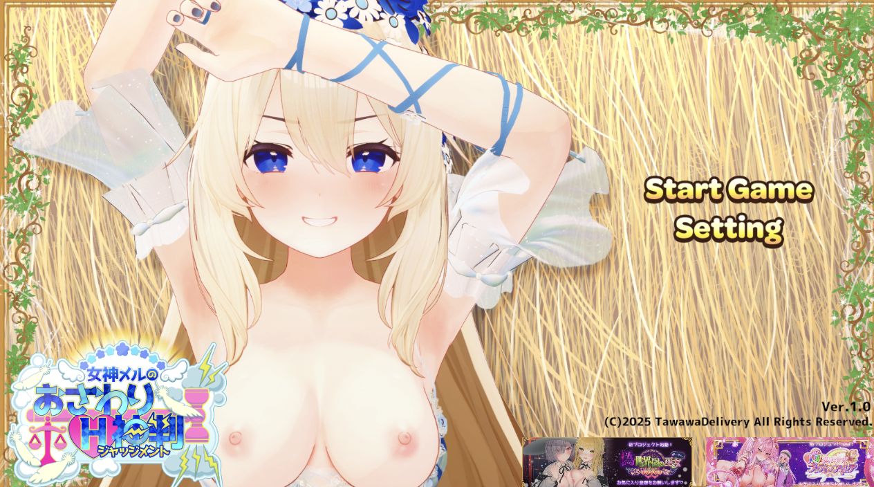 [3D游戏/官中] 女神梅尔的触摸H神判 女神メルのおさわりH神判 [度盘/1.6G]