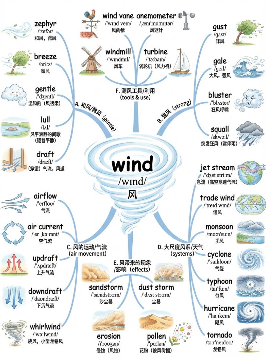小红书词汇卡片提示词-拥抱AI
