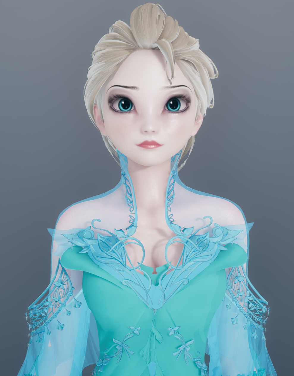 冰雪奇缘 冰雪聪明酱 elsa大公主 sss皮肤版